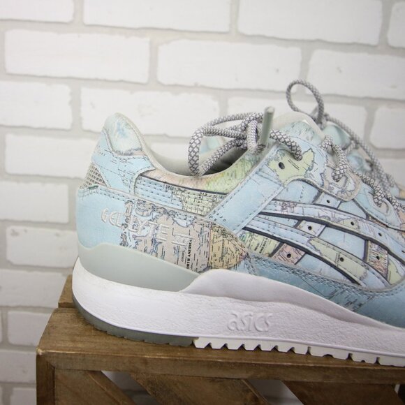 ASICS x ATMOS Gel Lyte III Sneakers Mens 8.5 US Sky World Map Great Cond main image 9